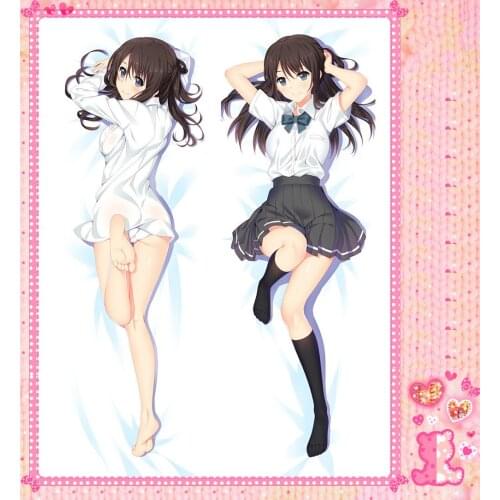 Japanese Anime Cartoon Seiren Double sided hugging Pillow Case Pillow Cover Pillowcase Peach Skin 2 Way 17005