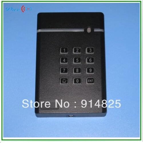DWE CC RF Free Shipping +keypad access control +EM rfid reader + 125khz+ wiegand 26 output proximity card reader