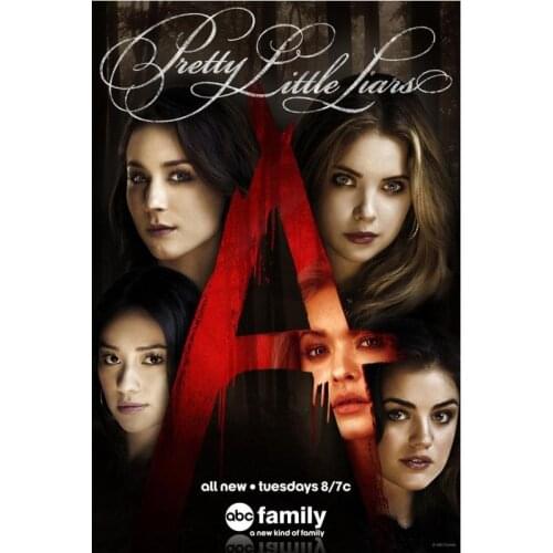 27x40cm Canvas Poster Pretty Little Liars Poster Top Living Room Fabric