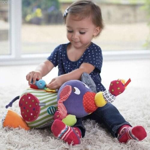 Baby Toys 0 6 12 Months Plush Elephant Educational Toys for Baby Boys 1 Year To Hang In Bed Stroller Hug Dolls Hild Comfort Toys