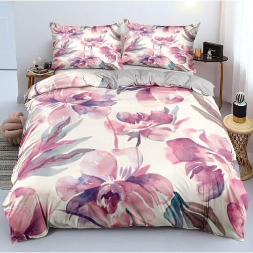Classic 3D Flower Bedding Sets Quilt Cover Set Comforter Covers Pillowcases Duvet Cover Linens Bed Full 140x200 Home Textiles