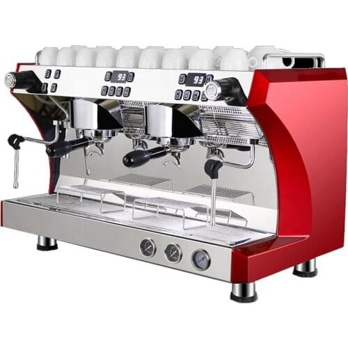 Commercial Espresso Double Group Coffee Machine Cappuccino Coffee Maker with Imported Water Pump