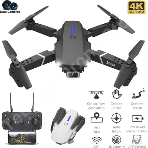 2021 New Quadcopter E525 WIFI FPV Drone With Wide Angle HD 4K 1080P Camera Height Hold RC Foldable Quadcopter Dron Gift Toy