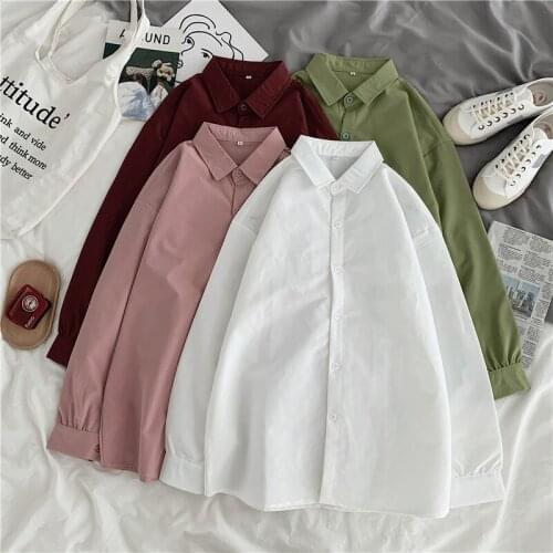 LAHQLYWN Womens White Shirts