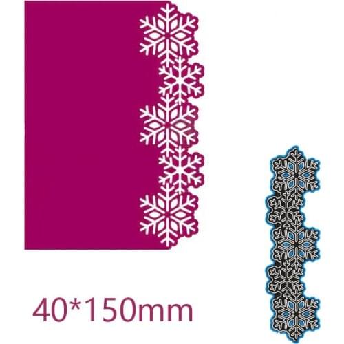 40*150mm snowflake lace Metal Cutting Dies for decor card DIY Scrapbooking stencil Paper Album template Dies