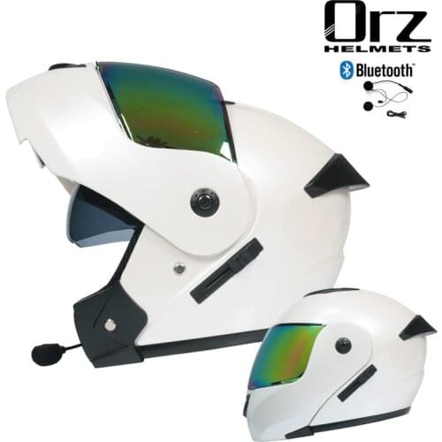 VIREVT 903 Motorcycle helmets Double Visors Modular Flip Up helmet DOT approved Full face casque moto racing Motocross helmet