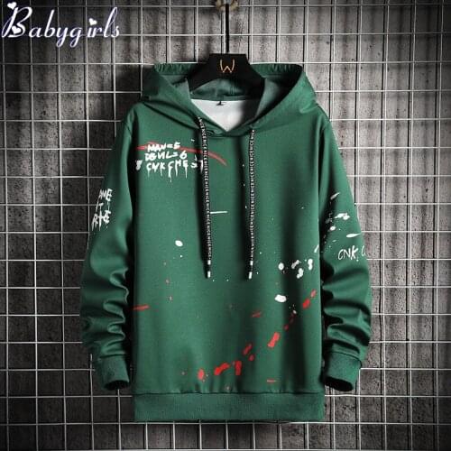 Antumn Anime Hoodies Men Harajuku Sweatshirt Long Sleeve Casual Print O-neck Pullover Tops Mens Sportswear Fashion Hoodie Men