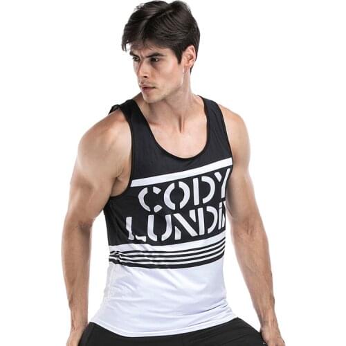 Factory Prices Mens Breathable Tank Tops Fashion Running Vest Fitness Sleeveless Sportwear