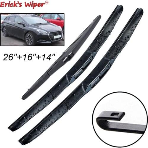 Ericks Wiper Front & Rear Wiper Blades Set For Hyundai i40 Estate 2011 - 2020 Windshield Windscreen Window 26"+16"+14"