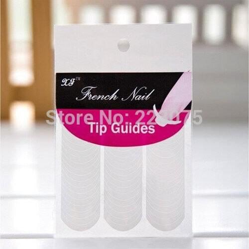 New Nail Art French tip Guide Smile Striping Tape Decoration Line Tips Stickers 100 packs/lot