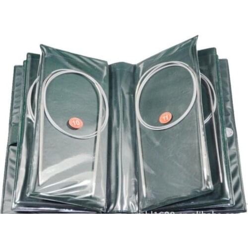 Wholesale 11pc/bag 50bag/lot Stainless Line Steel Circular Knitting Needle 1 Crochet Hook Needle DIY Handicrafts NEEDLE-764193