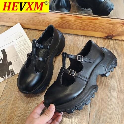 Autumn Boots Women Platform Shoes Thinken Heel Chunky Sneakers Black Punk Boots Shoes Height Increasing Botas De Mujer 2021