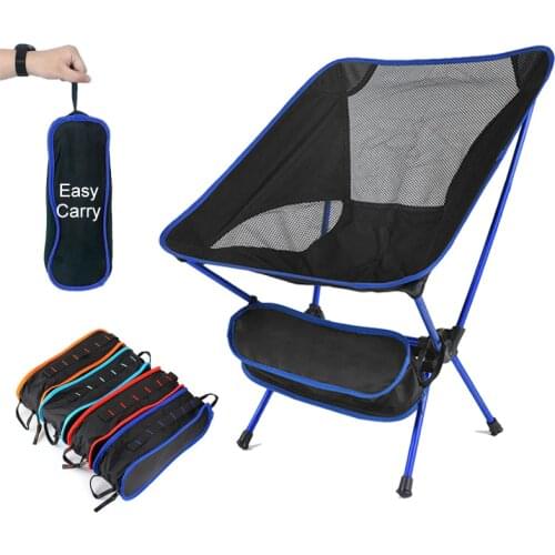 Outdoor Camping Chair Ultralight Folding Fishing BBQ Relaxed Chair Fishing Picnic Chair Travel Foldable Beach Garden Furniture