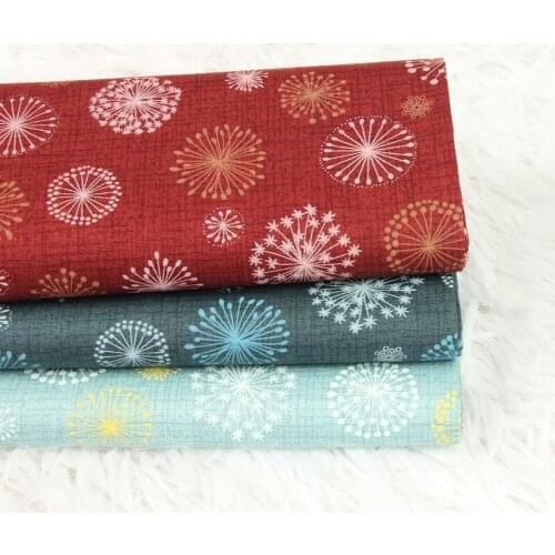 Half yard thin cotton fabric with retro flower print handmade DIY garment dress cloth 100% cotton CR-91