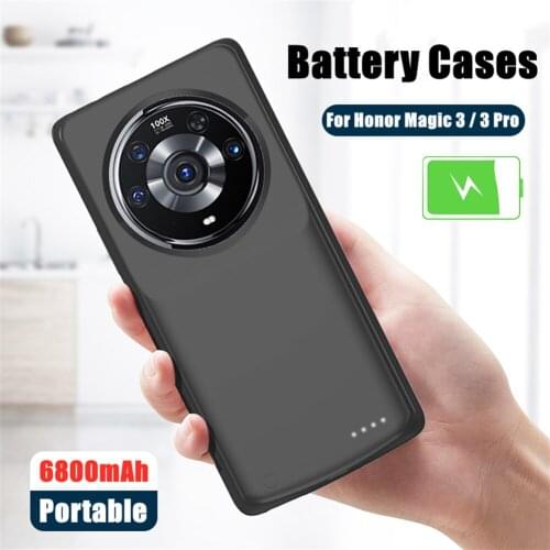 Portable Power Bank Cover For Honor Magic 3 Pro Battery Cases 6800mAh External Battery Powerbank Cover For Magic 3 Power Case