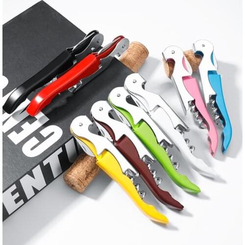 More Colors Stainless Steel Cork Screw Corkscrew Beer Cap Professional Bottle Opener Kitchen Bar Tools Accessories