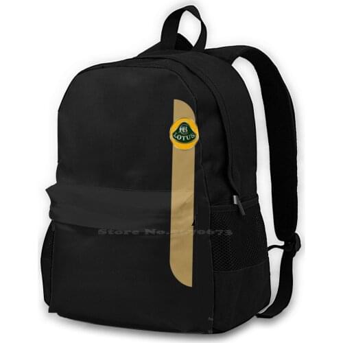 Lotus Jps Version School Bags Travel Laptop Backpack Lotus Formula 1 Cover Racing Jps