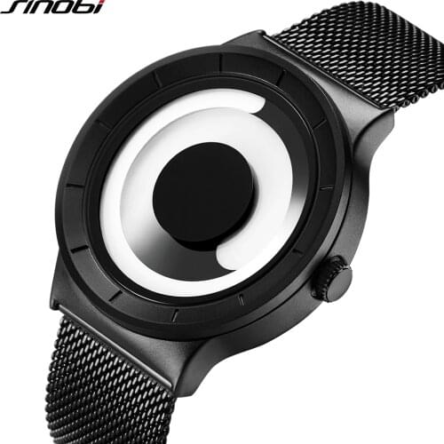 SINOBI Unique Vortex Concept Watch Men Watch Top Brand Fashion Mens Watch Sport Watches Clock erkek kol saati reloj hombre