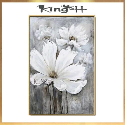 Nordic style circle Palette colorful Handmade acrylic oil painting on canvas wall art picture poster for living room bedroom