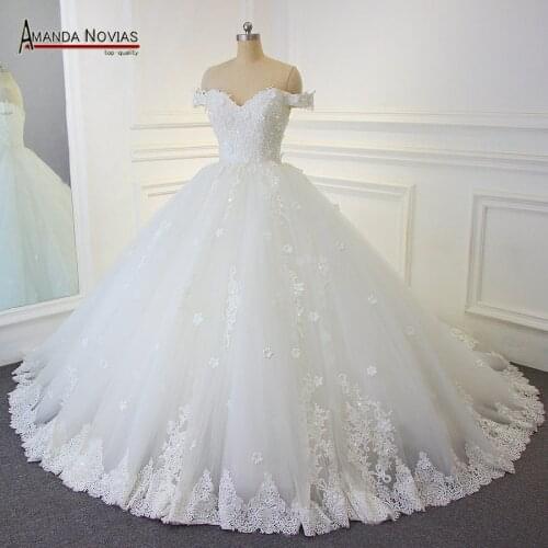 Robe de soiree wedding dress new 2019 robe de soiree longue real photos ball gown bridal dress