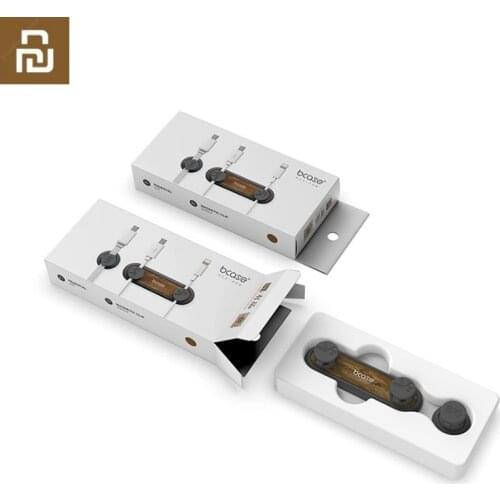 Youpin Bcase TUP2 Magnetic Absorption Cable Clip Holder Compatibility Practical Magnetic Base Wood Texture For Smart