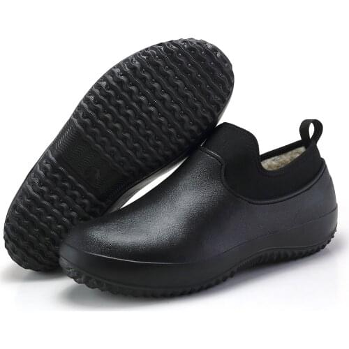 Unisex Winter Mens Rain Boots Warm Snow Boots Non-Slip Men Rain Shoes Waterproof Rain Boots Mens Water Boots Rubber Work Boots