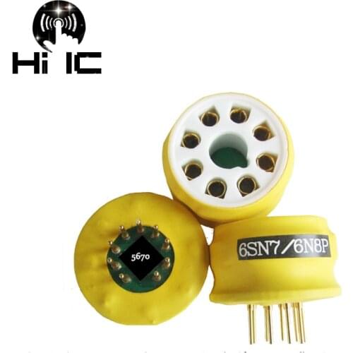 1PC Convert Vacuum Tube Socket Tube Seat 8pin to 9pin 12AX7 6SN7/6N8P/6SL7 to 5670/6N3/396A HiFi Tube AMP
