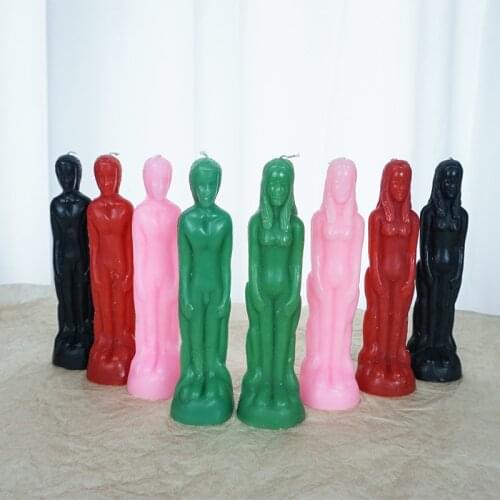 2 Pieces/set Women Men Body Shaped Silicone Material Handmade Candle Mold DIY Cute Aromatherapy Mould Supplies Home Decoration