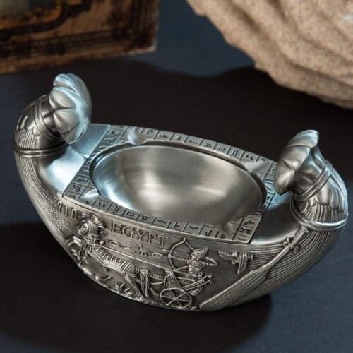 2pcs per lot metal carving decorative home furnishing fashion ashtray gifts