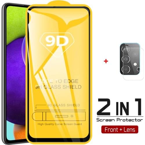 2-in-1, tempered glass for samsung a52 4g/5g glass a 52 samsung galaxy a52 camera protection a52 samsung a 52 screen protector