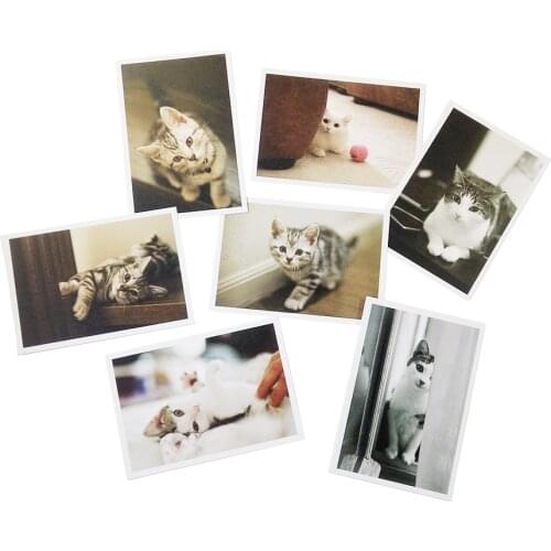 28Pcs/lot Cat Series Vintage Cats Postcards set New Year Greeting Card cats Party invitation card