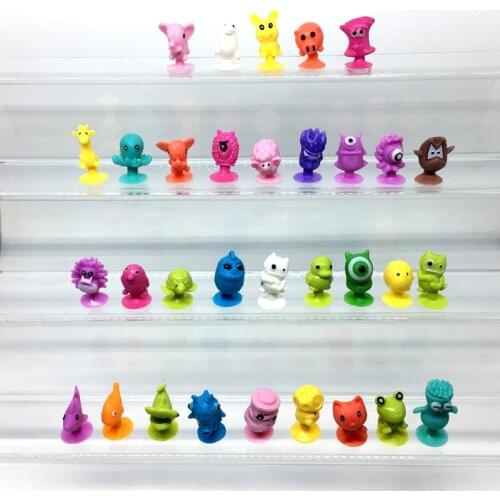 50 PCS / lot Small Animal Sucker Animal Plastic sucker toys Mini Animal Suction Cup Models Collection