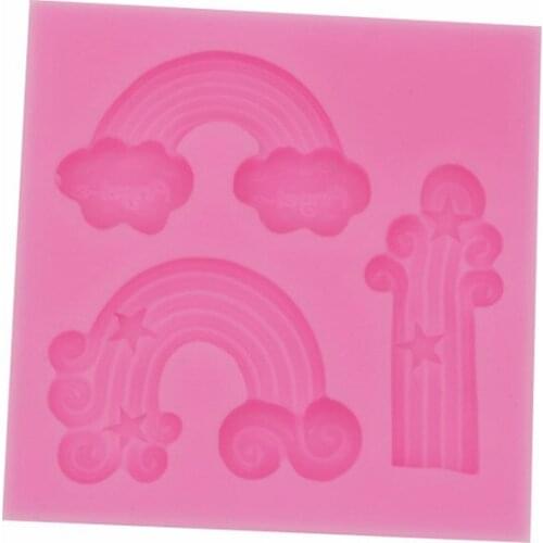 8*1CM DIY Sugar Craft Cake Vintage Petal Rainbow Cake Silicone Mold Fondant Mold Cake Decorating Tools Gum Paste Mold