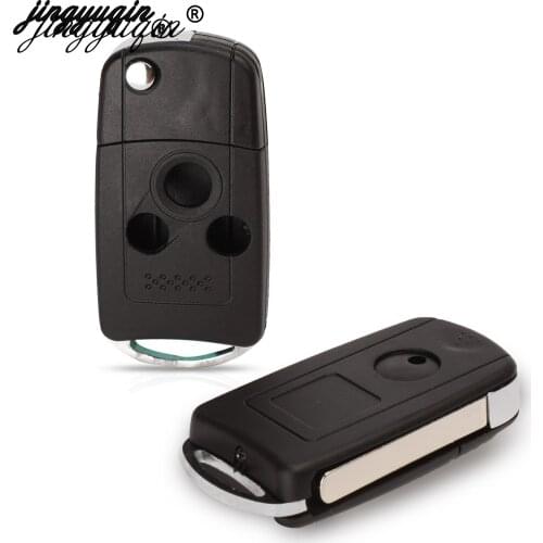 Jingyuqin Key Case for SUBARU FORESTER OUTBA XV LEGACY Car Key 3 Buttons Modified Remote Key Shell Cover