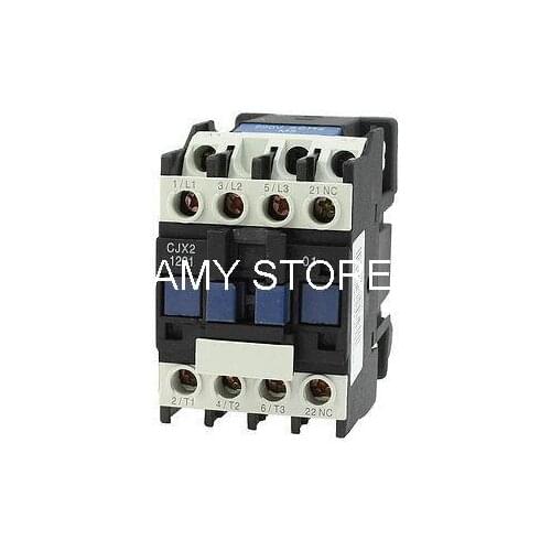 CJX2-1210 660V Ui 20 Amp 3 Poles 1NO 50Hz Coil AC Contactor AC Coil AC24V AC36V AC110V AC220V AC380V