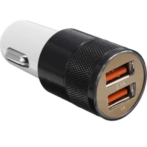 DC 12V 24V Mini Dual 2 Twin Port USB Plug In Car Lighter Socket Charger Adapter Universal For Phone Tablet