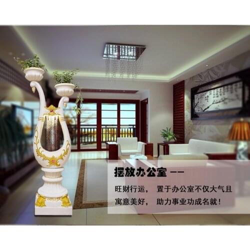 European water fountain Aquarium lucky Feng Shui round wedding gifts living room home decorations Angel floor ornaments