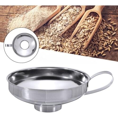 Kitchen Funnel Wide Mouth Food Pickles Jam Sauce Funnel Metal Canning Hopper FilterKitchen Tools Gadget