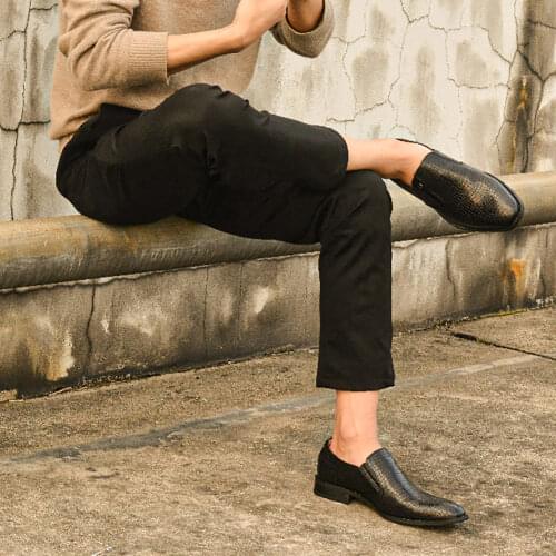 40-46 leather shoes men comfortable Stylish business Gentlemans oxford shoes for men