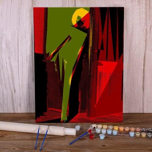 Test Cubism-remix Series Cubism-remix Painting By Numbers Complete Kit Acrylic Paints 40*50 Oil Painting New Drawing