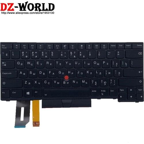 New Original RU Russian Backlit Keyboard for Thinkpad E480 E490 T480S L480 T490 T495 L380 L390 Yoga L490 P43s Laptop Teclado