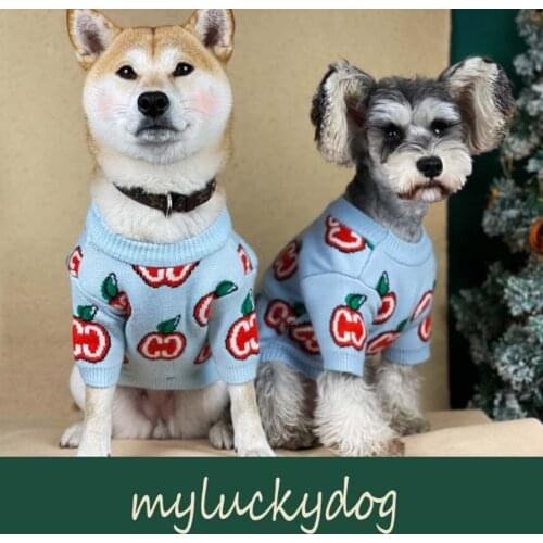 Dog clothes autumn and winter small dog padded sweater Teddy cat Schnauzer Pomeranian Shiba Inu tide pet sweater