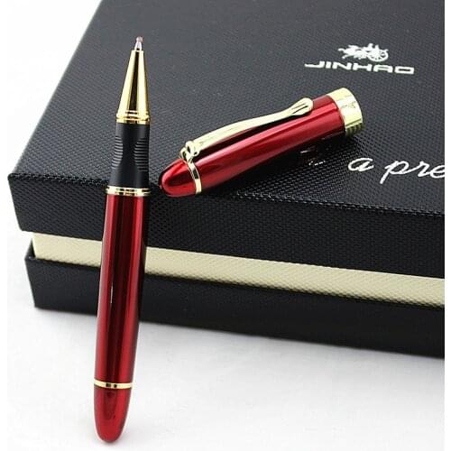 JINHAO X450 GREY MARBLE AND GOLDEN ROLLER BALL PEN PURPLE BLUE PINK RED CORAL WHITE GREEN BLACK 21 COLORS FOR CHOOSE JINHAO 450