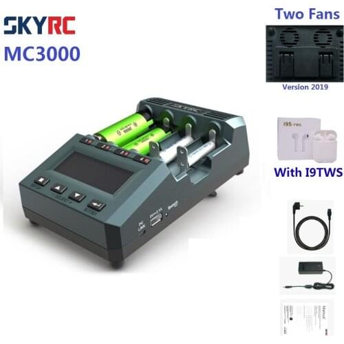 SKYRC MC3000 Bluetooth Cylindrical Battery Charger With Headset By Phone For Ni-MH Nickel-Nickel-Zinc Battery