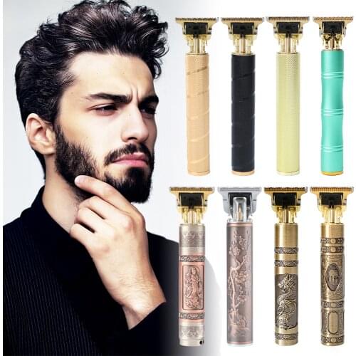 Clippers Trimmer Beard Hair Cutting Machine Hair Clipper Professional Trimmer for Men Machine Hair Cut Shaver Barber Vintage T9