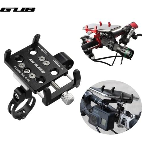 GUB Aluminum Bicycle Bike Phone Holder 270° Adjustable Bike Smartphone Bracket For Action Camera Motorcycle Stand For Flashlight
