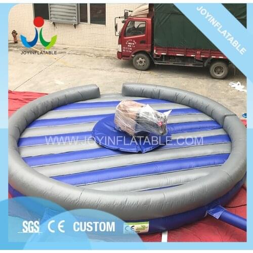 Funny Outdoor Crazy Rodeo Fighting Bull Riding Machine With Round Inflatable Mattress