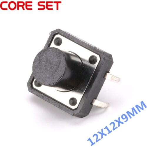 20Pcs/Lot 12x12x9MM Micro SwitchTouch Button Self-reset Button 12*12*9mm keys button DIP 4PIN