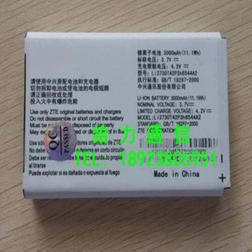 3.7V 3000mAh Li3730T42P3h6544A2 Battery For ZTE MF286 MF96 MF96U Z289L For T-mobile Sonic 2.0 Batterywith phone stander