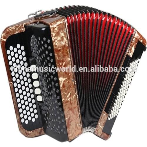 Afanti Popular 72keys 96Bass Brown Piano Accordion AFA-53 accordion bottle
